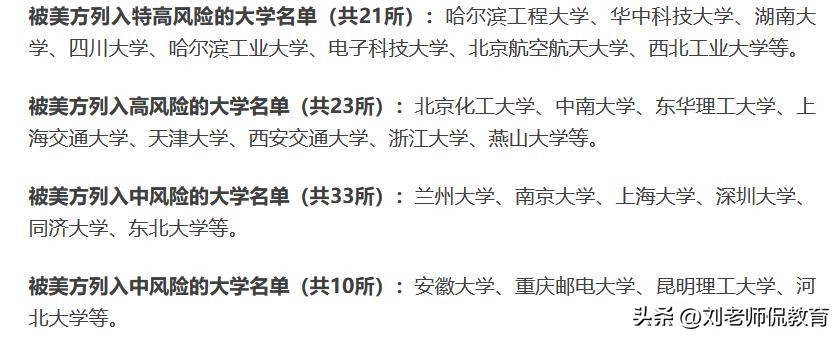 不歧视双非的美国大学有哪些,被美国列入黑名单的21所高校