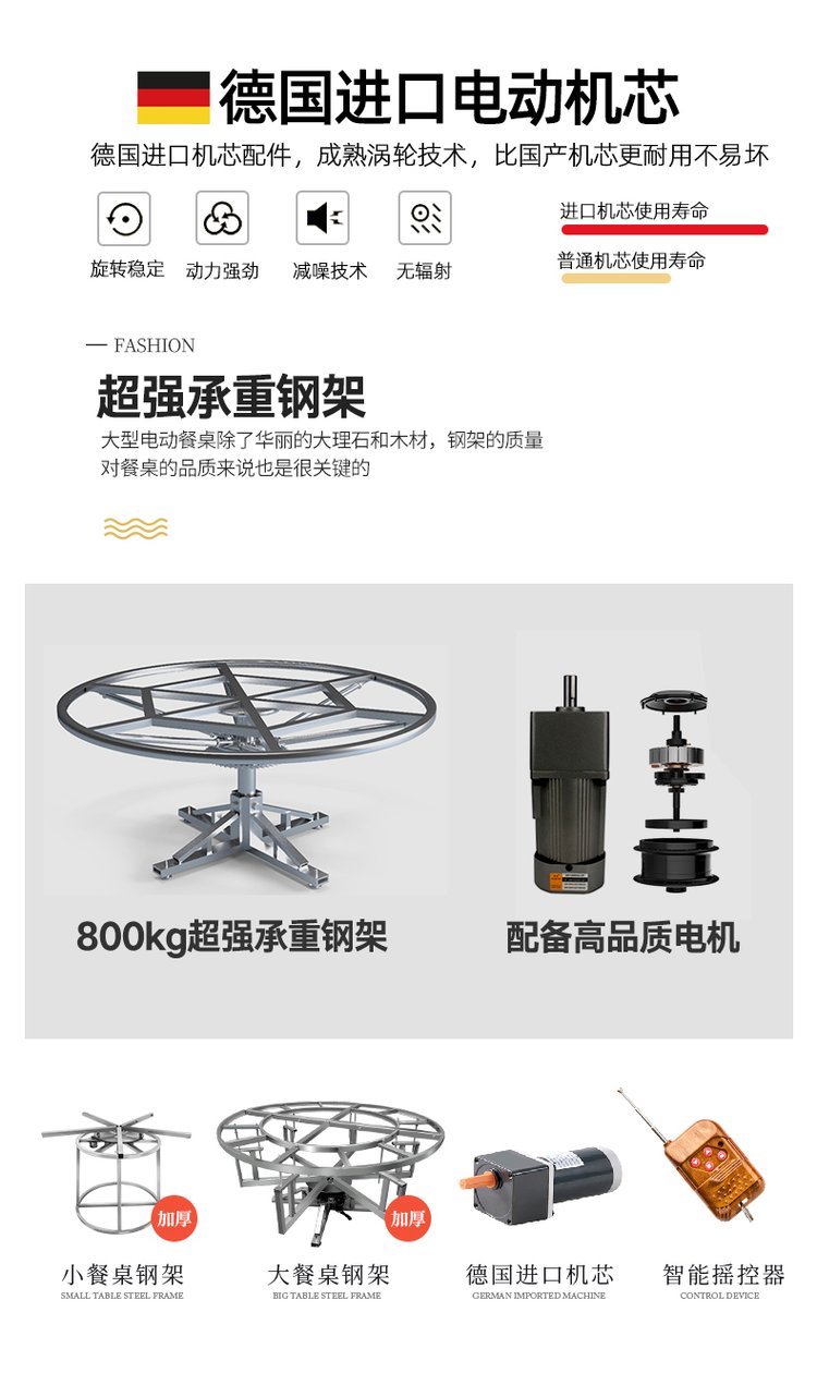 饭店专用实木圆餐桌,大理石餐桌还是实木餐桌好