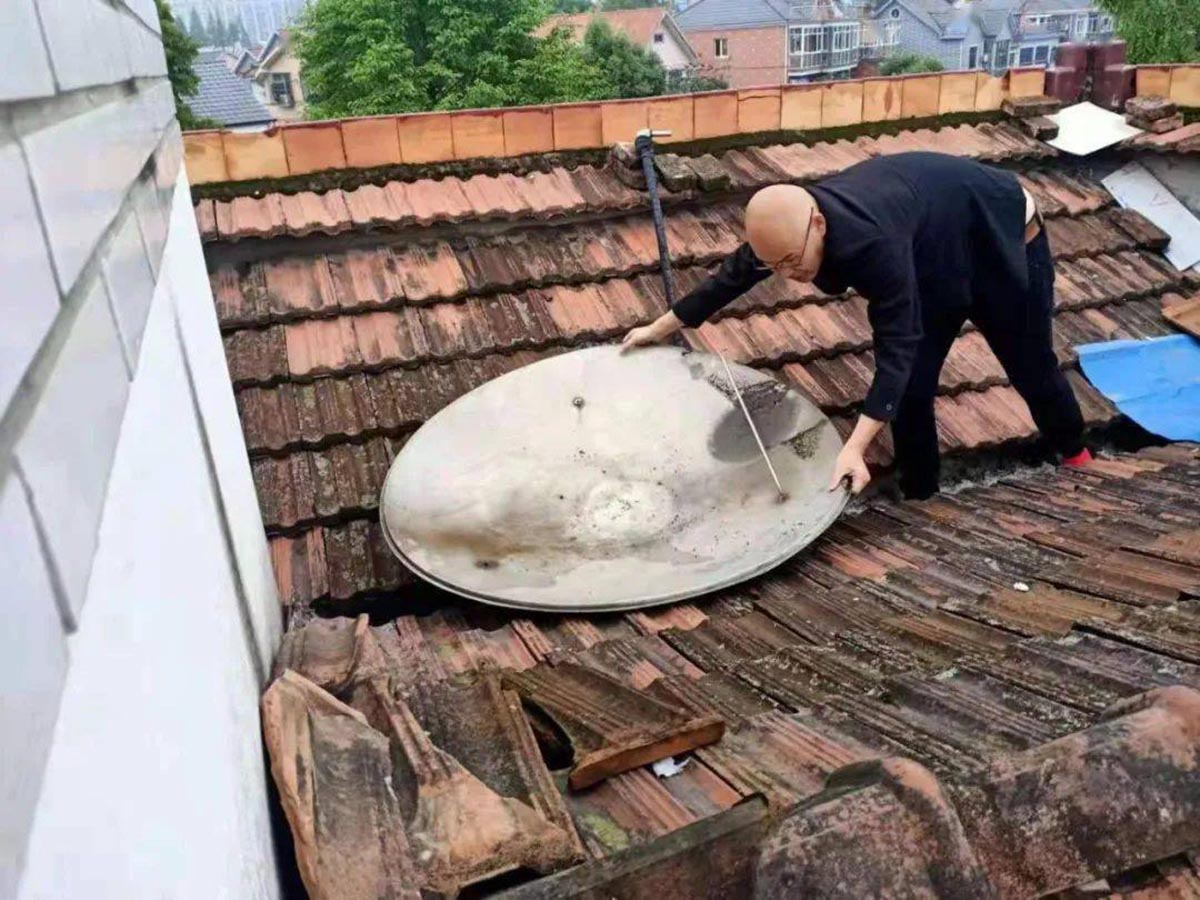 农村用锅盖的电视能在城里用吗,农村电视锅盖安装违法吗