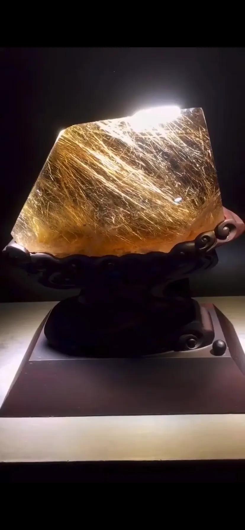 天然水晶原石超大摆件,天然水晶18寸黄色天然水晶球摆件