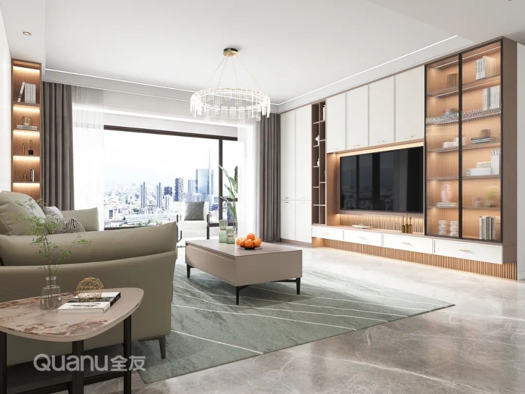 30款简约但不简单的电视柜设计,电视柜最新款极简风格装修效果图