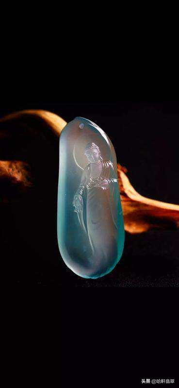 翡翠蓝色妖姬,翡翠原石蓝色妖姬