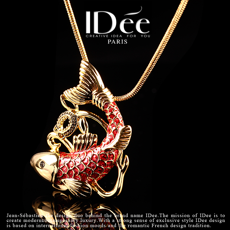 春夏时尚珐琅项链,珐琅彩项链女款