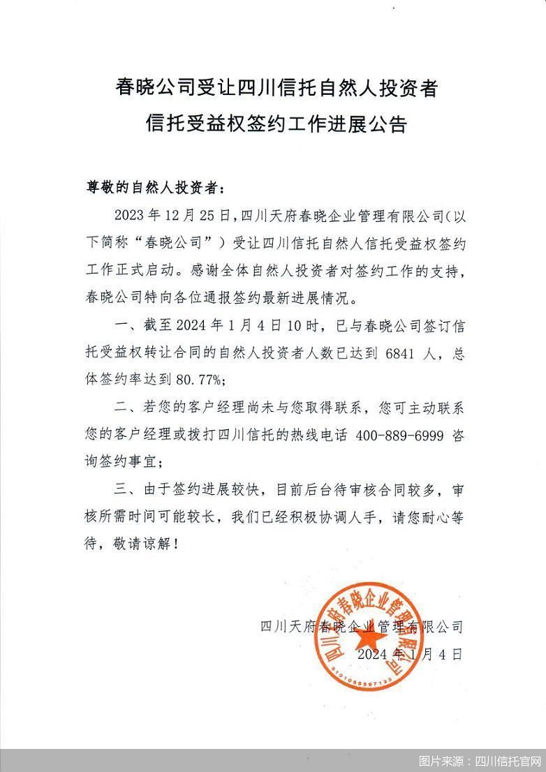 四川信托爆雷风险化解,四川信托兑付方案预测