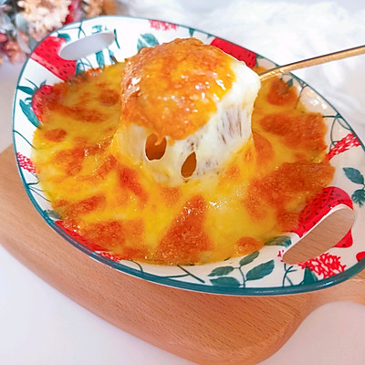 芝士焗红薯香蕉的做法,开边芝士焗红薯