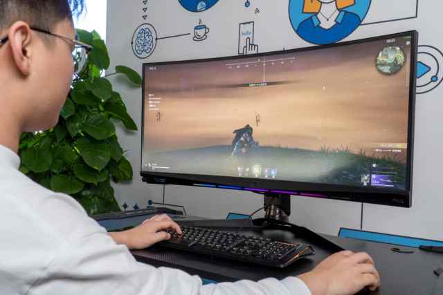 imax巨幕电影厅玩ps5,msi27英寸显示器测评