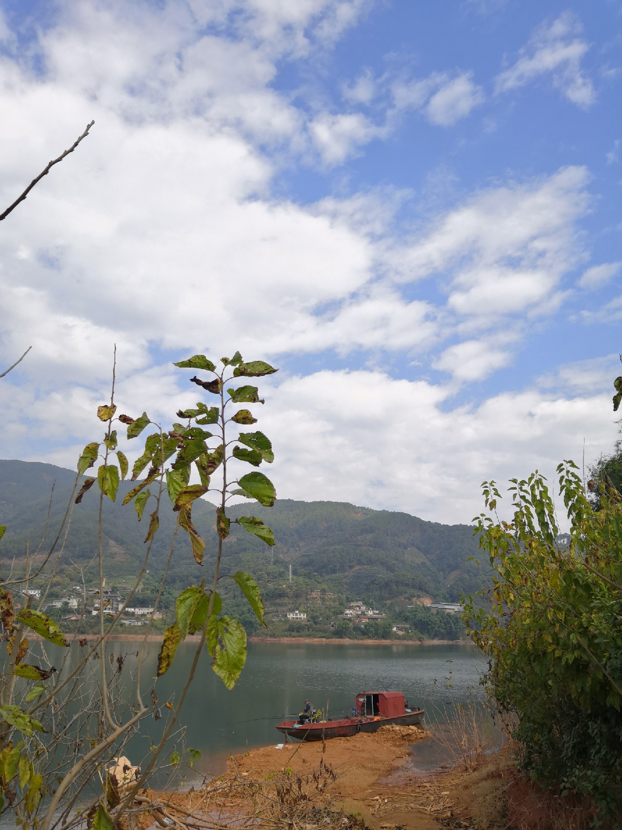 梅子姐这次选了没有打窝的钓位，渔获究竟如何呢