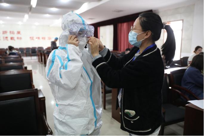 准备好了！*安泰**市中心医院分院第十八梯队队员即将接棒“上岗”