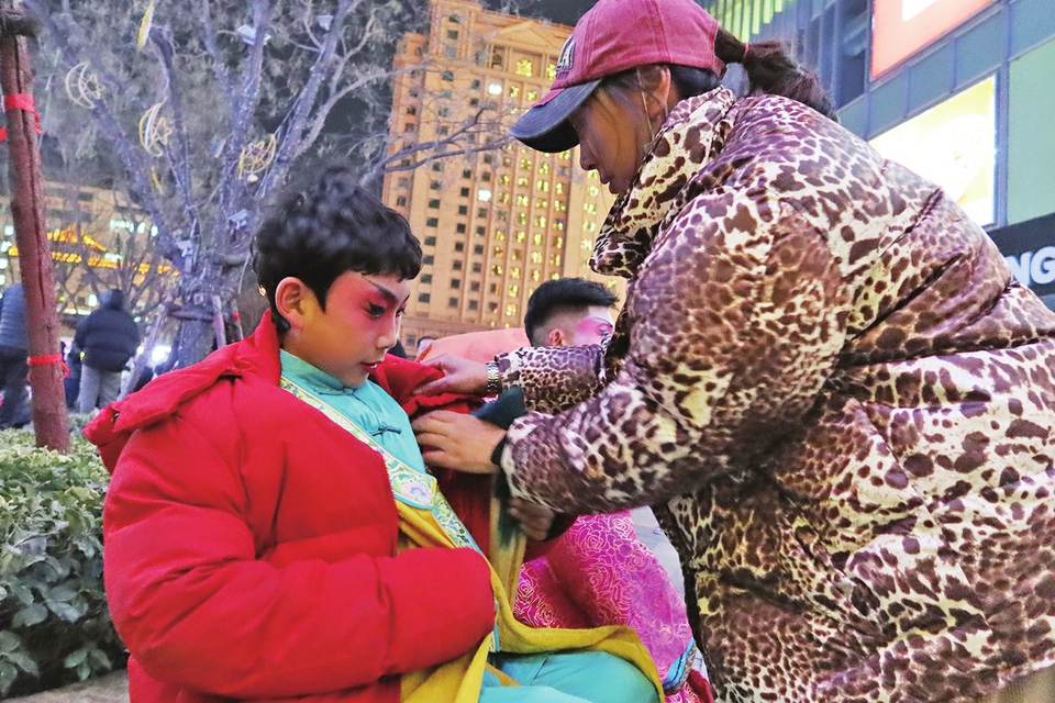 非遗表演高跷,非遗高跷表演