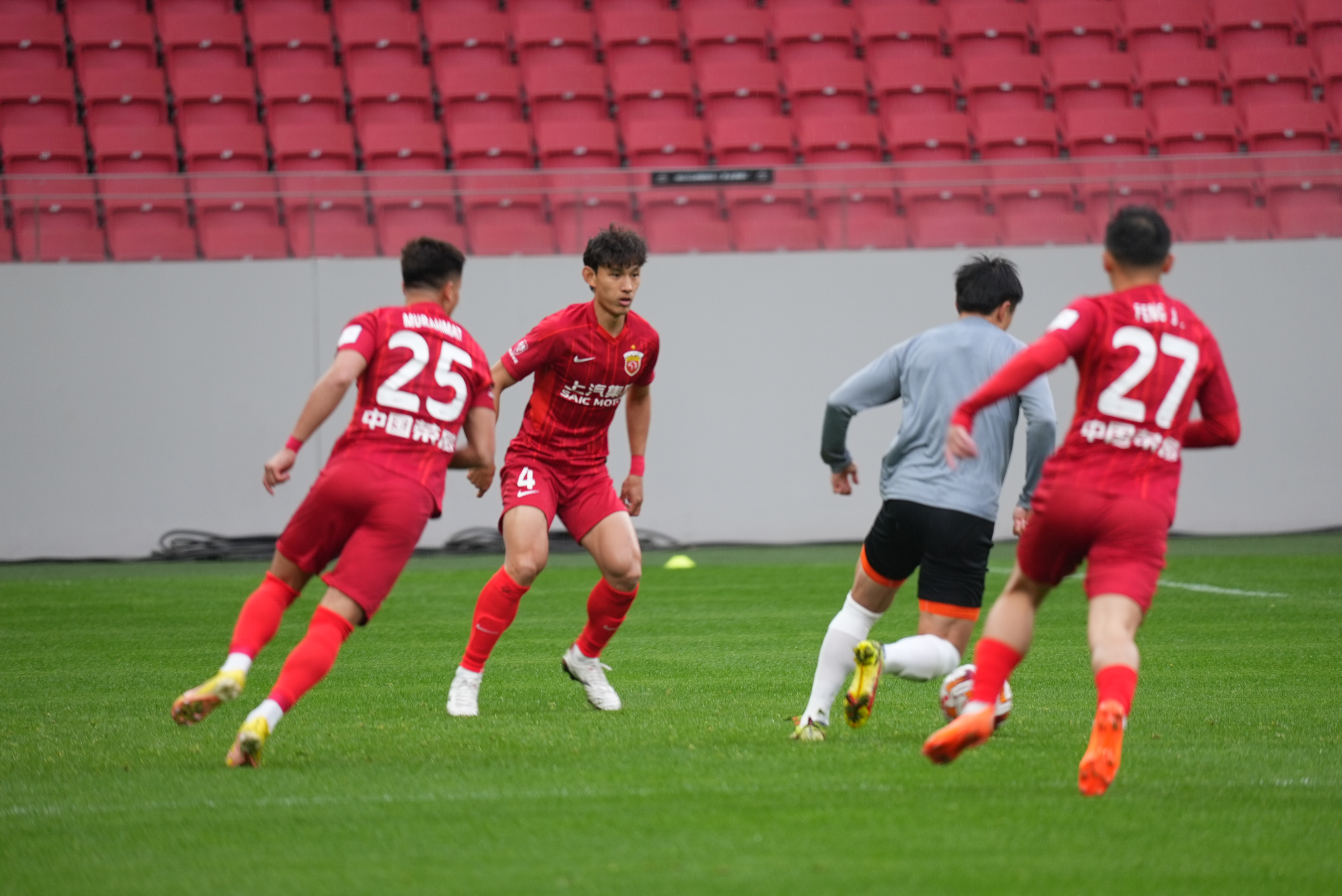 热身赛上海申花4-0青岛海牛,上海海港队青岛海牛首发