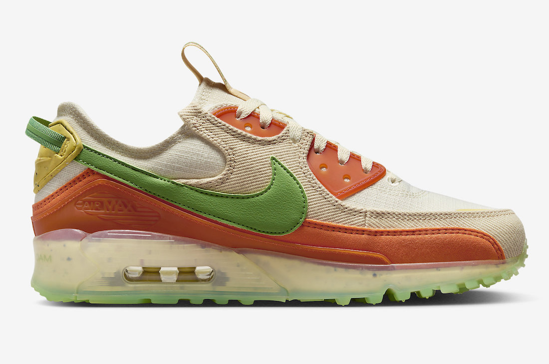 胡萝卜配色加持！「小OW」AirMax90近期发售！