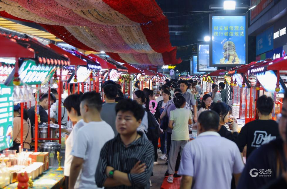李村步行街夜市,台东路步行街李村夜市